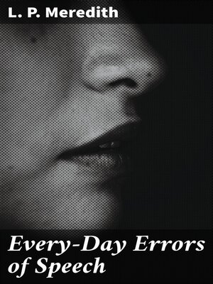 cover image of Every-Day Errors of Speech